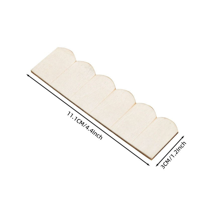 12 Pack Dollhouse Small House Roof Wooden Tiles