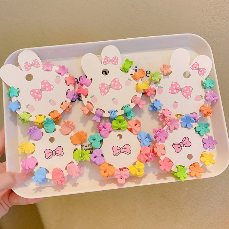 10pcs Baby Girls Hair Accessories Flowers Stars Crowns Rabbits