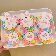 10pcs Baby Girls Hair Accessories Flowers Stars Crowns Rabbits