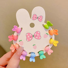 10pcs Baby Girls Hair Accessories Flowers Stars Crowns Rabbits