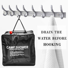 40L Solar Shower Bag w/ On/Off Switch Shower Head - Camping, Beach