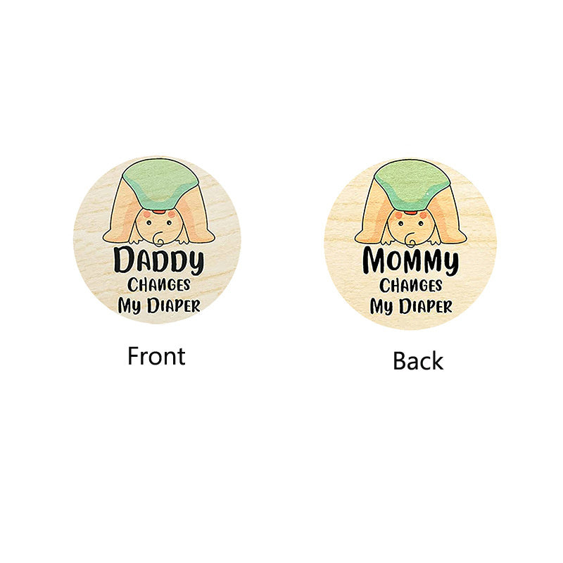 Wooden Parent Decision Coin - Funny Pregnancy Gift