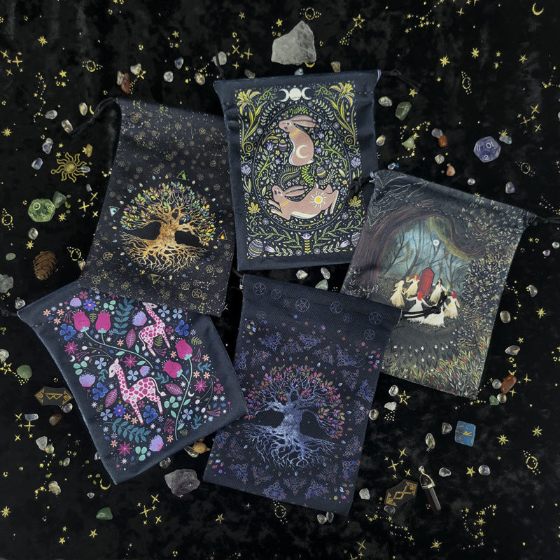 Velvet Drawstring Tarot Package Storage Bag Gift Bag For Kids Birthday Party