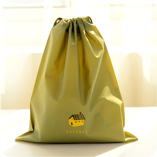 Drawstring Shopping Storage Bag Plastic Gym Beach Travel Sports Bag