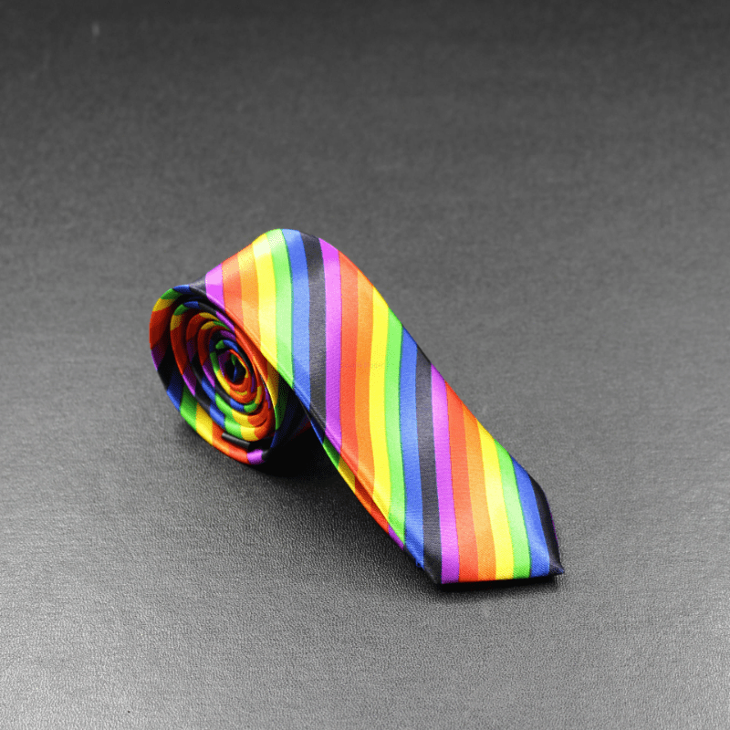 Men's Striped Block Tie Hip Hop Style for Party Wedding
