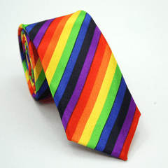 Men's Striped Block Tie Hip Hop Style for Party Wedding