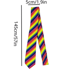 Men's Striped Block Tie Hip Hop Style for Party Wedding