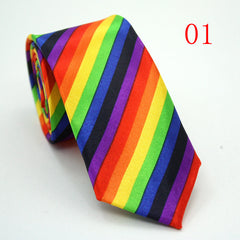 Men's Striped Block Tie Hip Hop Style for Party Wedding
