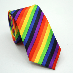 Men's Striped Block Tie Hip Hop Style for Party Wedding