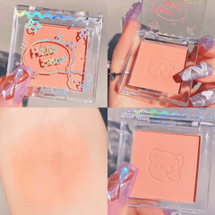 Matte Monochrome Blush Highlighter Palette Natural Milk Apricot