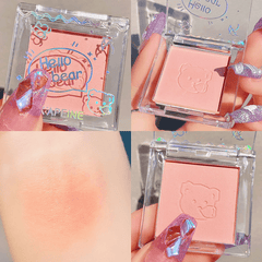 Matte Monochrome Blush Highlighter Palette Natural Milk Apricot