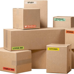 80pcs Home Moving Labels 16 Coding Stickers Fragile Blank Label