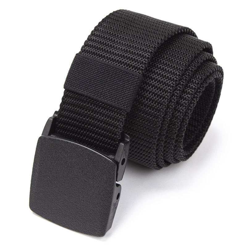 Men's Casual Fabric Tactical Belt with Automatic Buckle