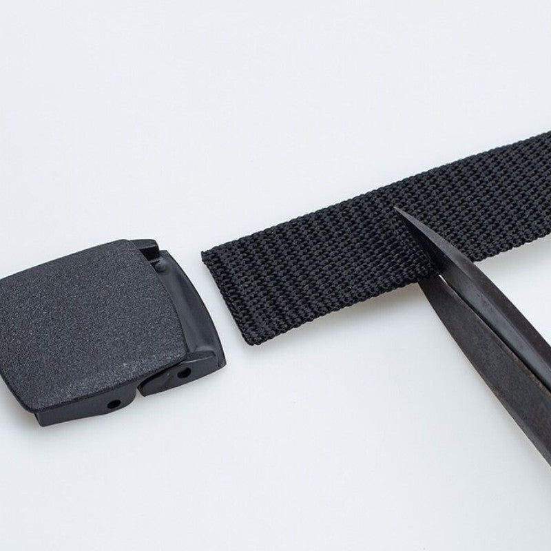 Men's Casual Fabric Tactical Belt with Automatic Buckle