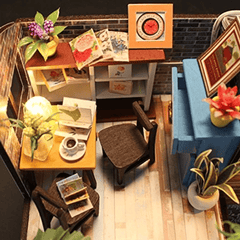 DIY Dollhouse Kit with Furniture for Romantic Gift