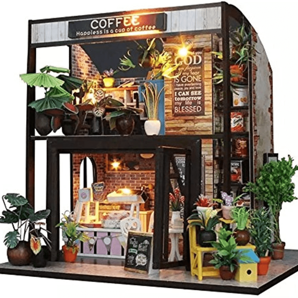 DIY Dollhouse Kit with Furniture for Romantic Gift