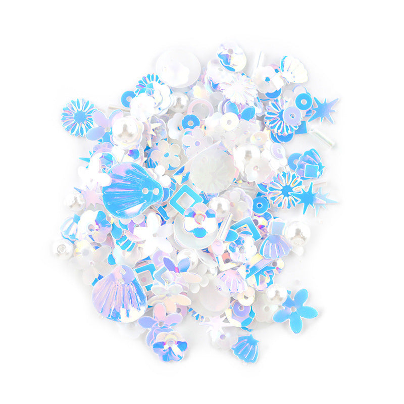 3g Holographic Pearl Glitters Flakes Beads for Art Craft Nail Decoration