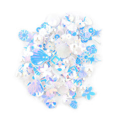 3g Holographic Pearl Glitters Flakes Beads for Art Craft Nail Decoration