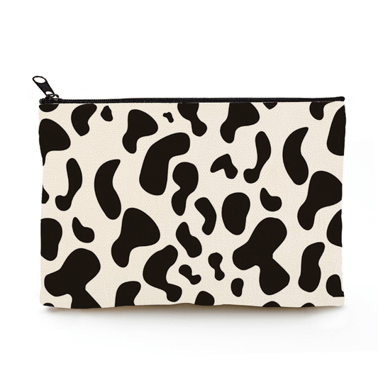 Cow Pattern Cosmetic Bag Travel Makeup Wash Bag Toiletry Organizer Holiday Gift