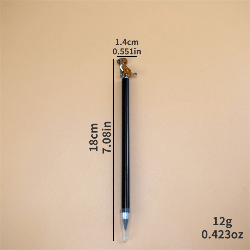 Creative Cartoon Pug Metal Pencil for Kids and Adults