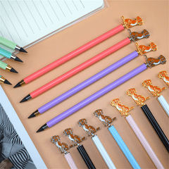 Creative Cartoon Pug Metal Pencil for Kids and Adults