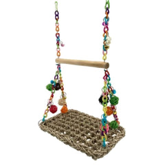 Bird Swing & Climbing Hammock Toy for Small Birds