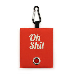 Stylish 'OH SHIT' Dog Poop Bag Holder