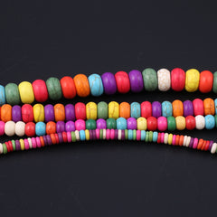Natural Turquoise Beads Abacus Shape Spacer Beads 38cm
