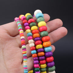 Natural Turquoise Beads Abacus Shape Spacer Beads 38cm