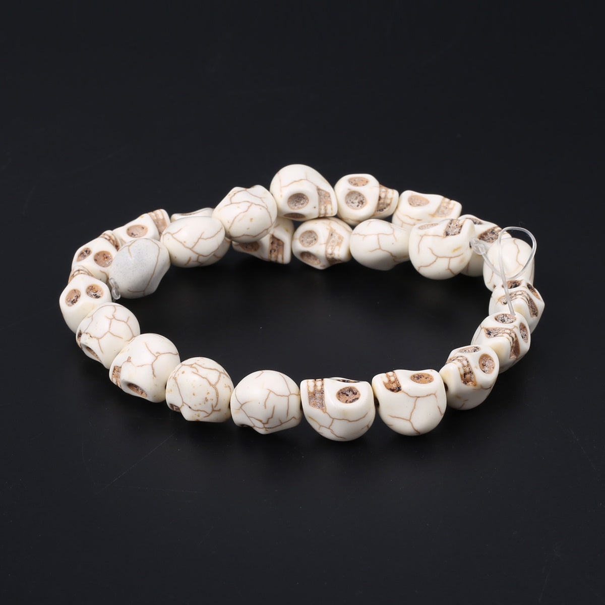 Turquoise Stone Skull Spacer Beads for Jewelry Making DIY