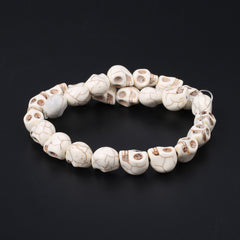 Turquoise Stone Skull Spacer Beads for Jewelry Making DIY
