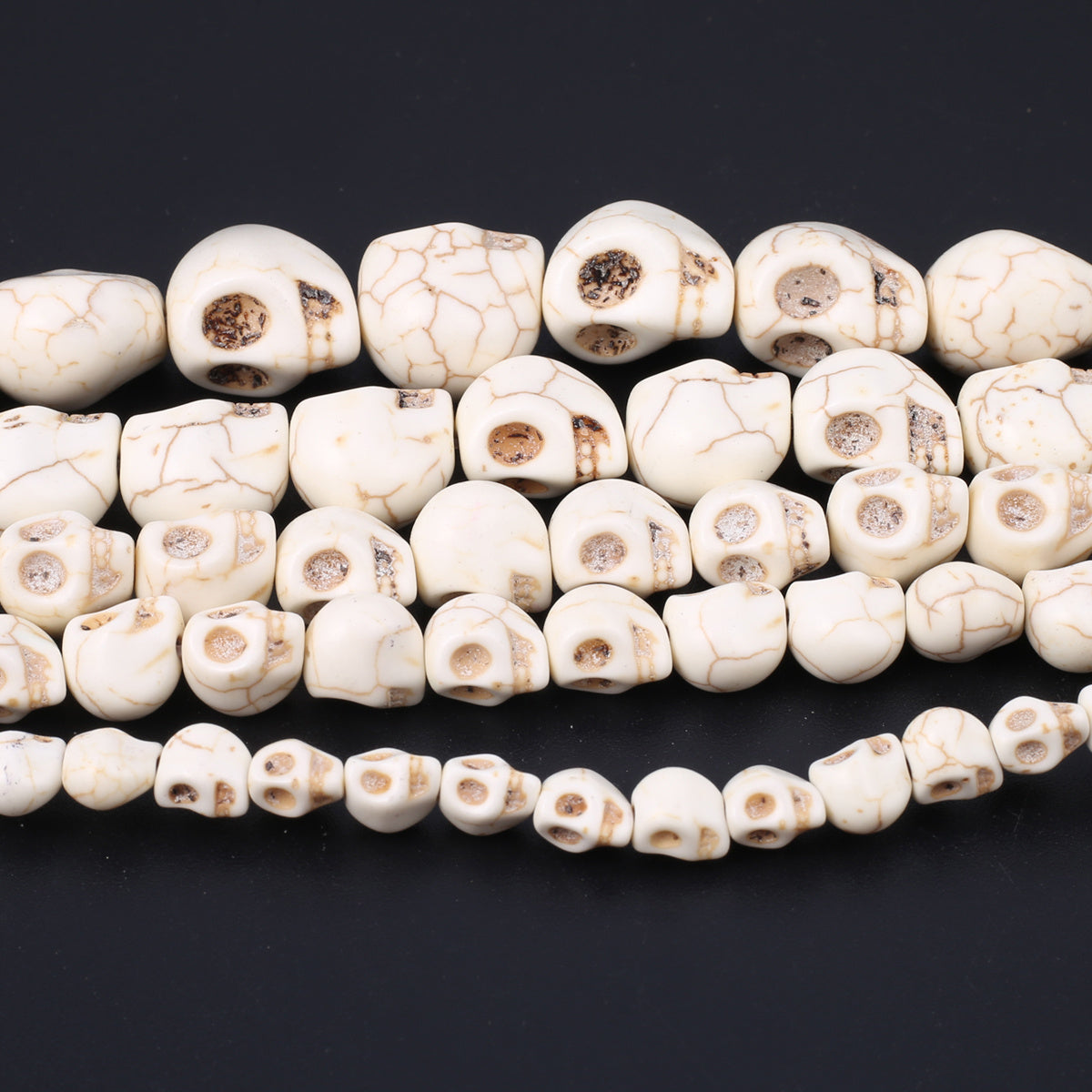 Turquoise Stone Skull Spacer Beads for Jewelry Making DIY