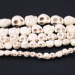 Turquoise Stone Skull Spacer Beads for Jewelry Making DIY