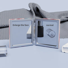 Tulip Rabbit Pattern Makeup Mirror Square Double Side Folding Vanity Mirror