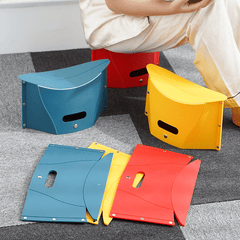 1pc Plastic Folding Chair Portable Seat for Outdoor Activities