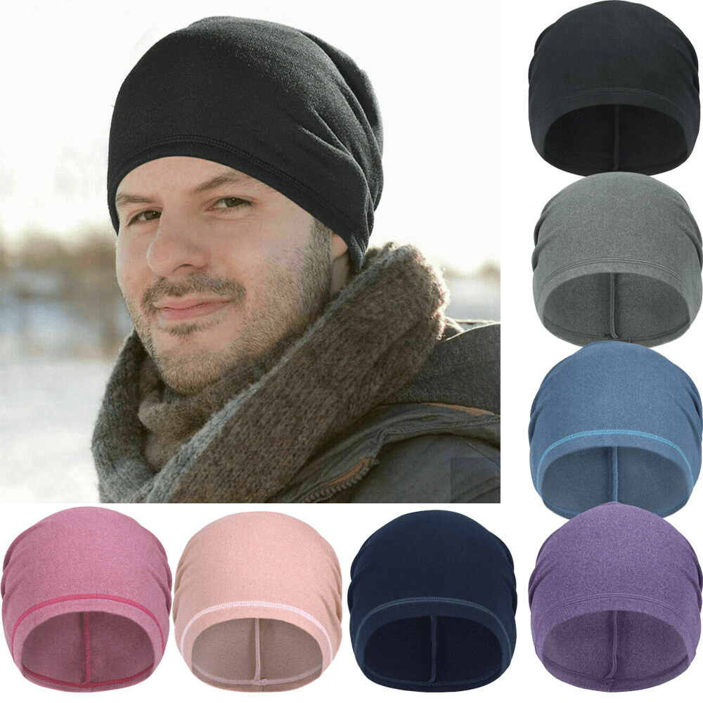 Men's Winter Fleece Skull Cap for Running Skiing Cycling