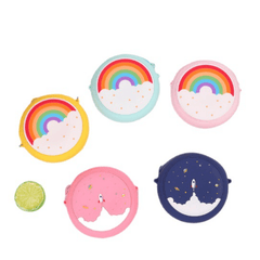 Kids Rainbow Donut Silicone Crossbody Bag