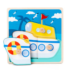 Wooden Animals Puzzle Educational Toy for Children