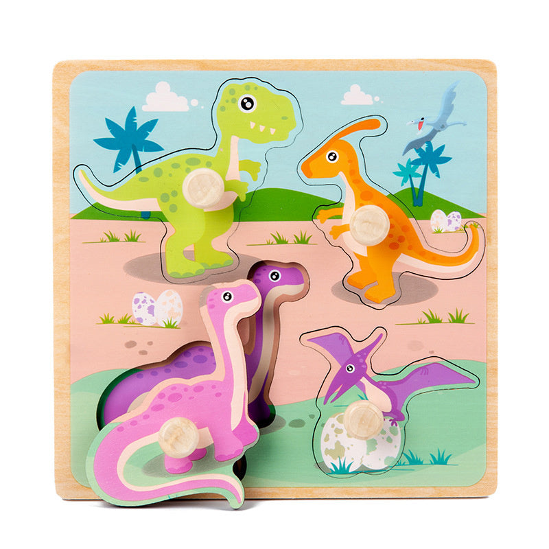Wooden Animals Puzzle Educational Toy for Children