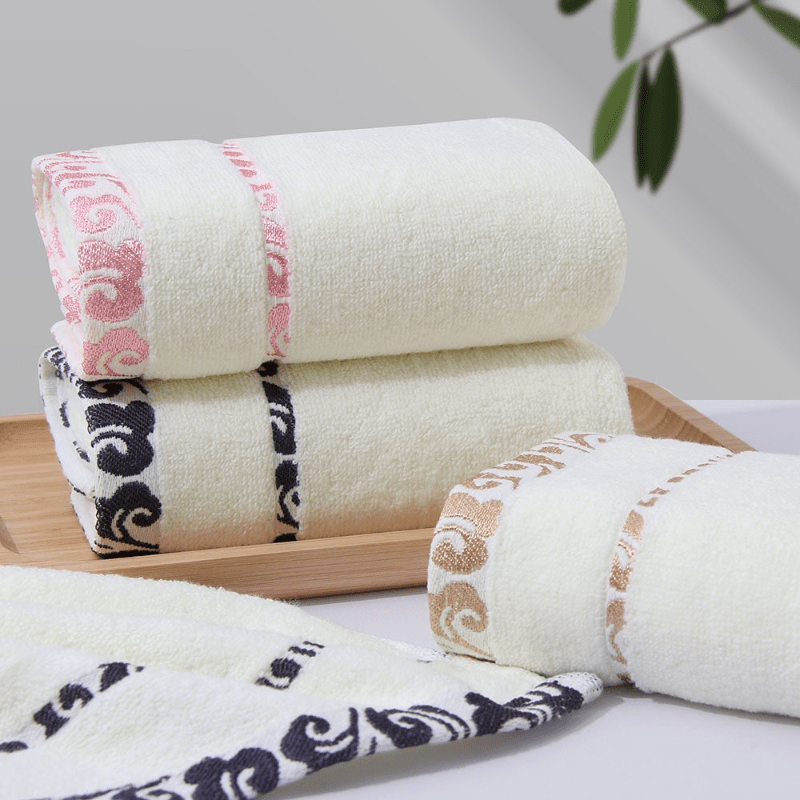 3pcs Pure Cotton Wash Cloth Bathroom Supplies for Face and Body Cleaning