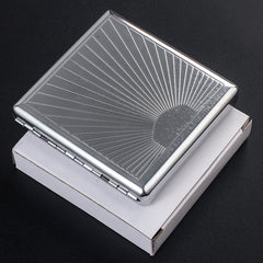 Metal Cigarette Case Tobacco Holder for Men 20 pack Ultra thin Portable Case