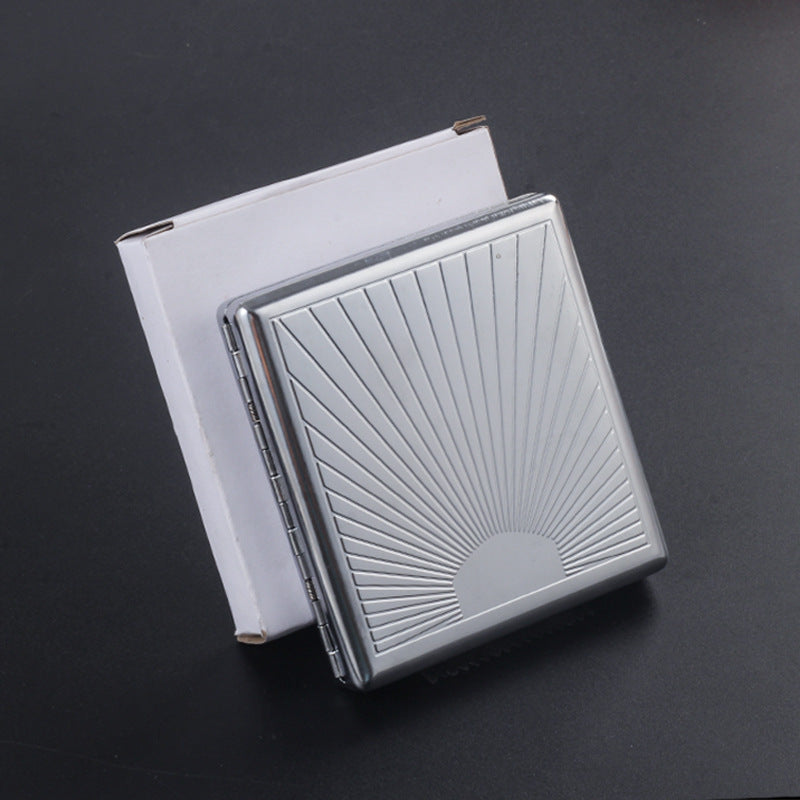 Metal Cigarette Case Tobacco Holder for Men 20 pack Ultra thin Portable Case