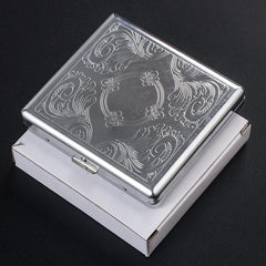 Metal Cigarette Case Tobacco Holder for Men 20 pack Ultra thin Portable Case