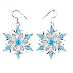 Snowflake Dangle Earrings for Girls