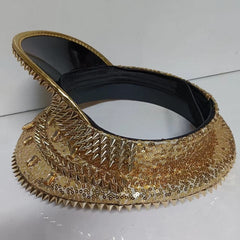 Golden Sequin Bride Hat Rivet Bachelorette Hen Party Captain Caps