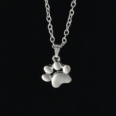 Cat Dog Paw Pendant Necklace Footprint Pendant Necklace For Girls