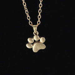 Cat Dog Paw Pendant Necklace Footprint Pendant Necklace For Girls