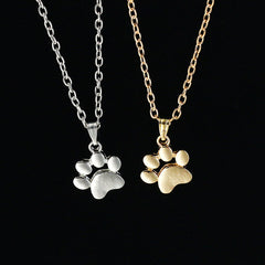 Cat Dog Paw Pendant Necklace Footprint Pendant Necklace For Girls