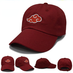 Red Cloud Embroidery Baseball Cap for Outdoor Sports