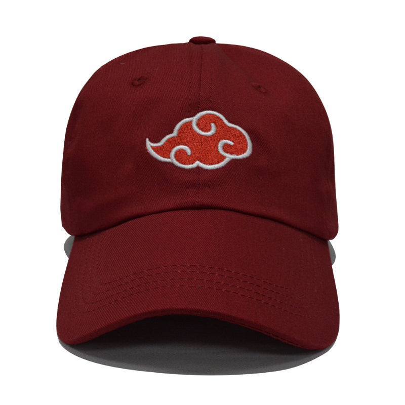 Red Cloud Embroidery Baseball Cap for Outdoor Sports